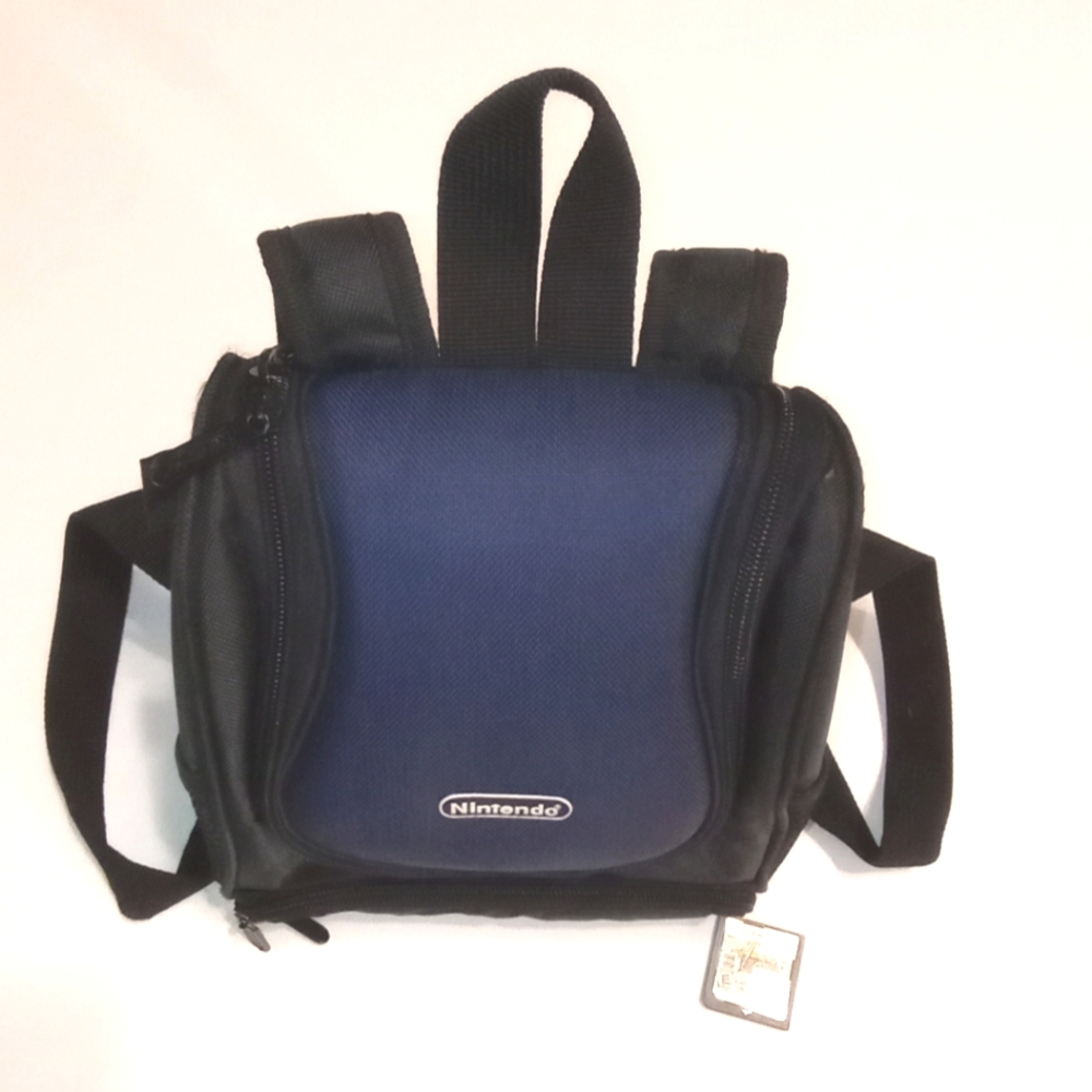 Nintendo DS Mini Backpack Carrying Case+2006 Disney Hannah Montana Game As Gift